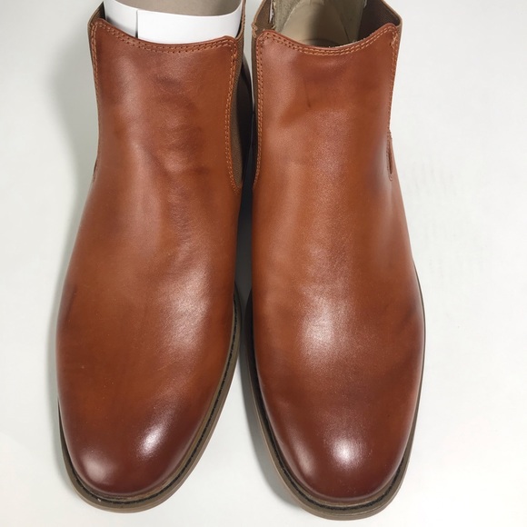 Deer Stags NIB Brown Luggage Tribeca Chelsea Ankle Boots - Men's 10 1/2 M - Picture 9 of 15